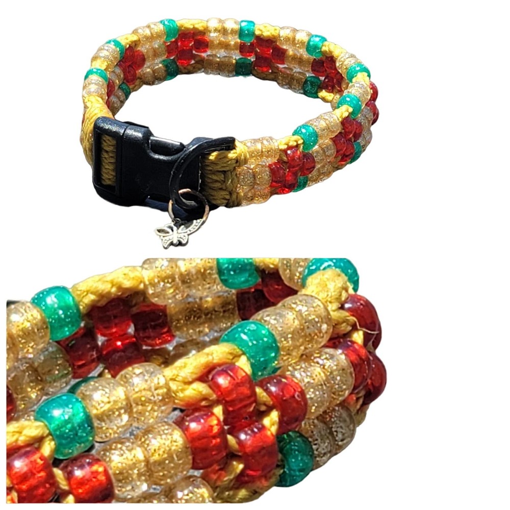 Custom Handmade Beaded Dog Collar